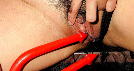 Enticing german milf Chloe Vevrier in cosplay costume exposes big tits and masturbates 