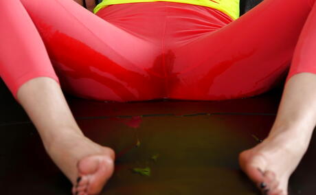 Gracile brunette babe Roxy James showing tiny tits and loving sex toy 