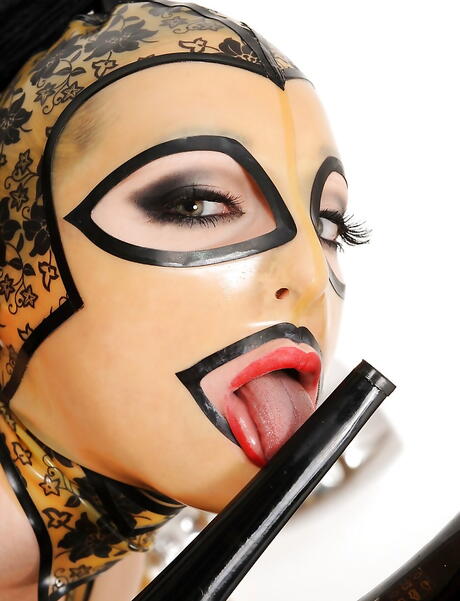 Superb british Latex Lucy shows some fetish 