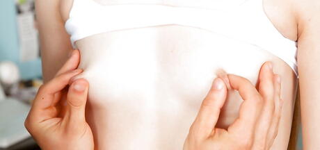 Slender american teen Alex Mae fucked after sucking big cock 