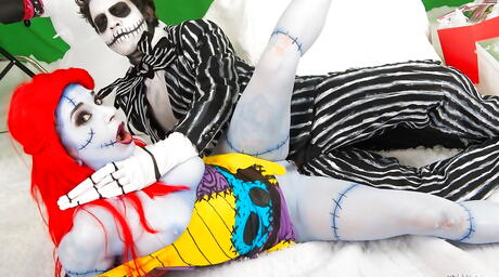 Attractive american red-haired milf Joanna Angel in cosplay outfit banged after good suck 