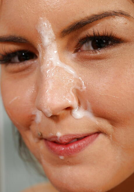 Sultry Cindy Shine work on big rod and takes a cum blast on face 