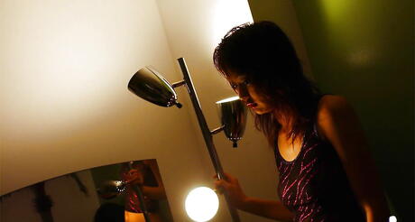 Shapely japanese young Izumi unveils small tits and hot butt 