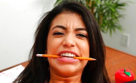 Very attractive women Veronica Rodriguez and Veronica Vain licking hot pussies during hot lesbian sex 