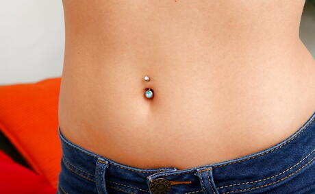 Stunning latina teen Penelope Stone bares big boobs and jerks off 