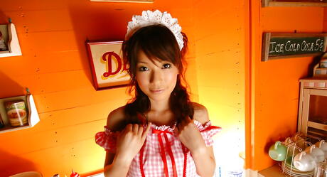 Hot japanese teen Kaho Kasumi exposing big boobs and hot ass 