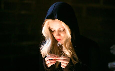 Luscious beauties Dahlia Sky and Charlotte Stokely enjoy a passionate lesbian foreplay 