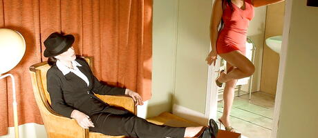 Stunning girls Kitty Langdon and Natalie Minx enjoy hot lesbian strapon fuck 