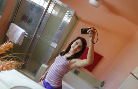 Sultry girls Maryjane Johnson and Tweety Valentine exposes hot bodies in bathroom