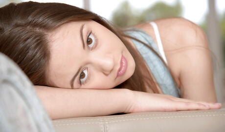 Stunning american youthful Lucy Doll in sexy undies loves to fuck 