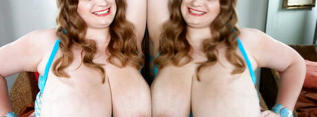 Excellent american cutie Sarah Rae exposing big hooters and playing with sex toy 