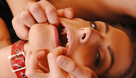 Excellent Demetris in hot spanking action 