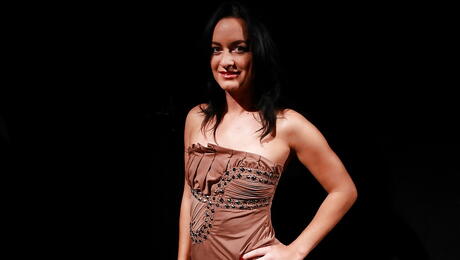 Stunning hungarian milf Barbie Pink in skirt shows some fetish 