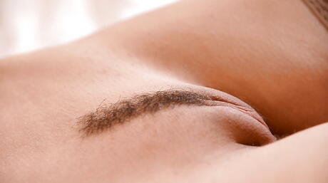 Sylphlike young Karina D. exhibiting her butt 