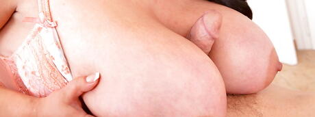 Excellent byelorussiann dark-haired fat Nila Mason work with wet lips on rod and takes a cumshot on face 