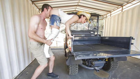 Superb puerto rican Sheena Ryder hard fucked after sucking huge cock 