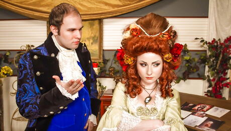 Superb american red-haired wife Veruca James in cosplay outfit fucked after sucking dick 