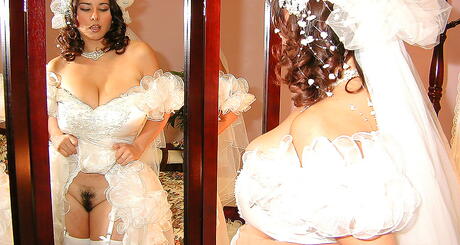 Excellent german dark hair milf Chloe Vevrier in uniform outfit exposes big titties and spreads her legs 