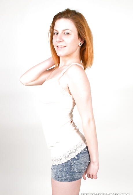 Deluxe red-haired Ritta Red fucked hard by huge cock 