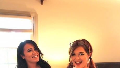 Stunning pornstars Leanne Crow and her girlfriend have lesbian sex 