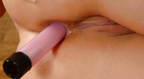 Tempting american milf Eve Angel in undies showing big boobies and dildoing 