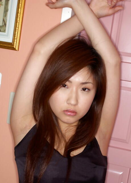 Curious japanese milf Mrano Matsushita in lingerie bares her ass 