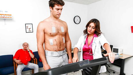 Lovely american milf Raylene in uniform outfit in hardcore sex action 