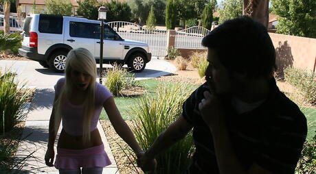 Very attractive american teen Madison Ivy in skirt drilled by huge cock in the ass after good suck 