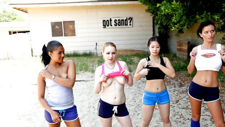 Sultry american Bailey Brooks drilled by cock outdoor