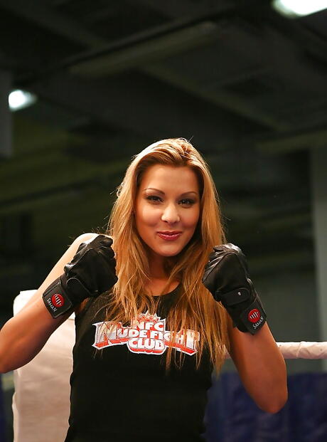 Alluring pornstars Sophie Moone and Cindy Hope in fancy shorts in rough catfight 