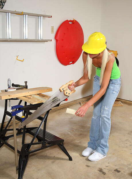 Gracile youthful Franziska exposing tiny tits and masturbating with sex toy 