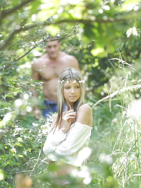 Superb russian pornstar Gina Gerson hard fucked after sucking rod outdoor