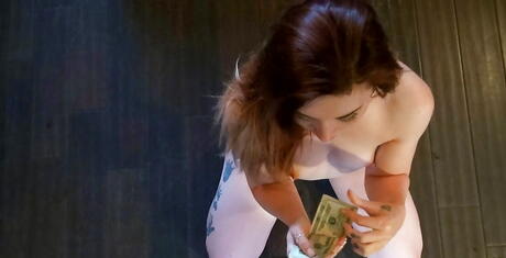 Excellent american Kat Monroe sucking hot cock and takes a messy cum shot 