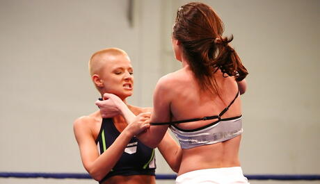 Stunning beauties Betty Saint and Sinead in catfight 