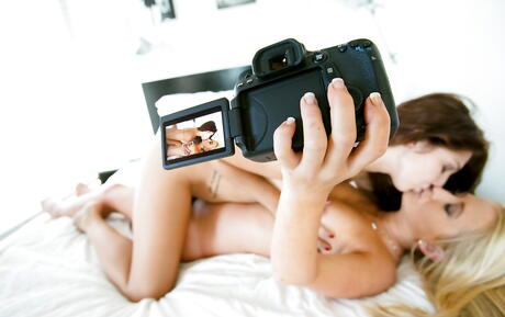 Very attractive girls Ariana Grand and Mandi Armani licking tasty pussies in the hot lesbian sex 