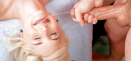 Stunning american teen Piper Perri in skirt fucked by big rod after good cock suck 