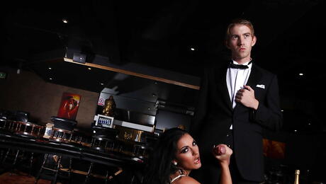 Hot romanian milf Honey Demon suck cock and fuck in the ass 