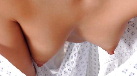 Svelte spanish young Carolina Abril banged hard in her bald pussy after good cock suck 