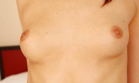 Slender red-haired teen Amy Cord is foot fetishist 