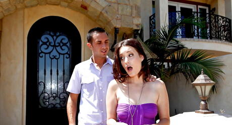 Stunning american youthful Kimberly Kane hard fucked after sucking huge dick 