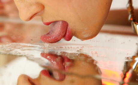 Amazing cutie Melena A likes some hot foot fetish 