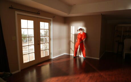 Gracile american teen Lily Cade showing big hooters and sexy butt 