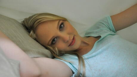 Very attractive american youthful Lily Rader exposes her butt 