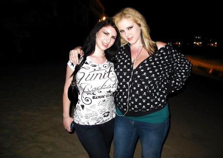 Lush girls Ashley Sage Ellison and Karina enjoy a lesbian foreplay 