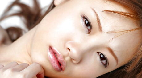 Stunning japanese youthful Reika Shina in panties unveils small tits and spreads her legs 