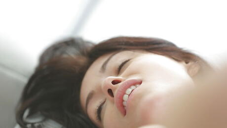 Stunning british brunette porn star Ava Dalush bares her ass in hot underwear and jerking off 