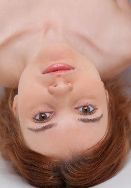 Very attractive redheaded young Orabelle A likes some hot foot fetish in bath