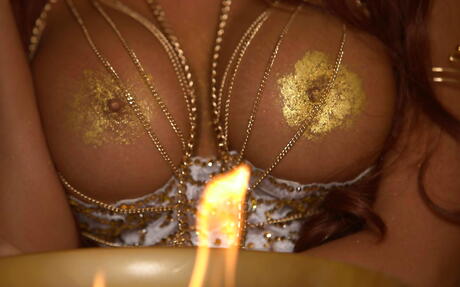 Glamorous american brunette hottie Madison Ivy revealing big titties and spreading her legs 