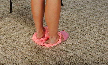 Excellent american blonde milf Zoey Tyler is foot fetishist 