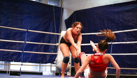 Stunning cuties Orsay and Valentina Chevallier un catfight ended with lesbian sex 